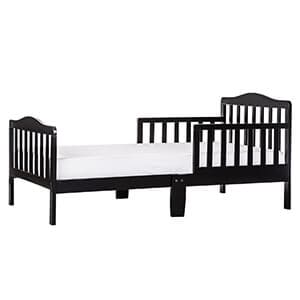 Dream On Me Classic Design Toddler Bed in Black