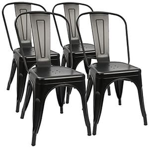 Furmax Metal Dining Chair Indoor-Outdoor