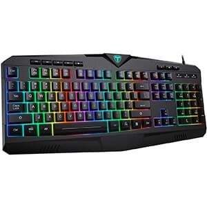 PICTEK RGB Gaming Keyboard USB Wired Keyboard